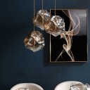 Loft Industry Modern - Glass Stone Pendant